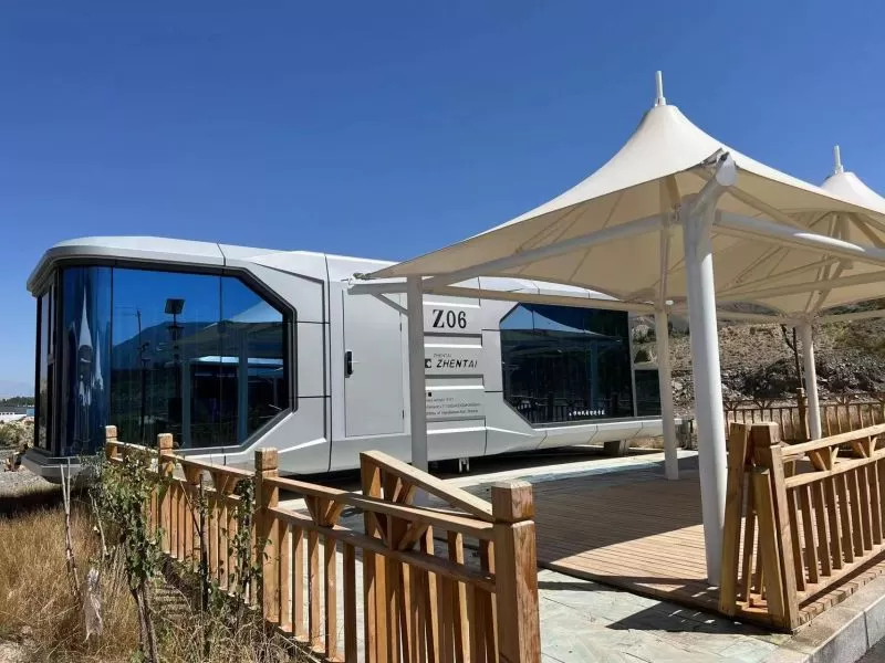 Space Capsule Camping Base in Qinghai