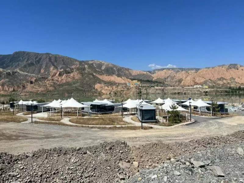 Space Capsule Camping Base in Qinghai